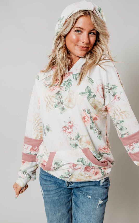 floral hoodie 