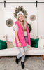 fuchsia pink sherpa vest 