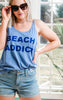 beach addict slouchy tank 