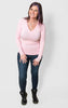 Dusty Pink Brushed Microfiber Long Sleeve Top - Zenana