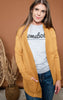 MUSTARD BOYFRIEND CARDIGAN