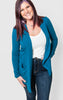 Teal Slouchy Flyaway Cardigan