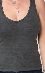 V-Neck Knit Tank Top