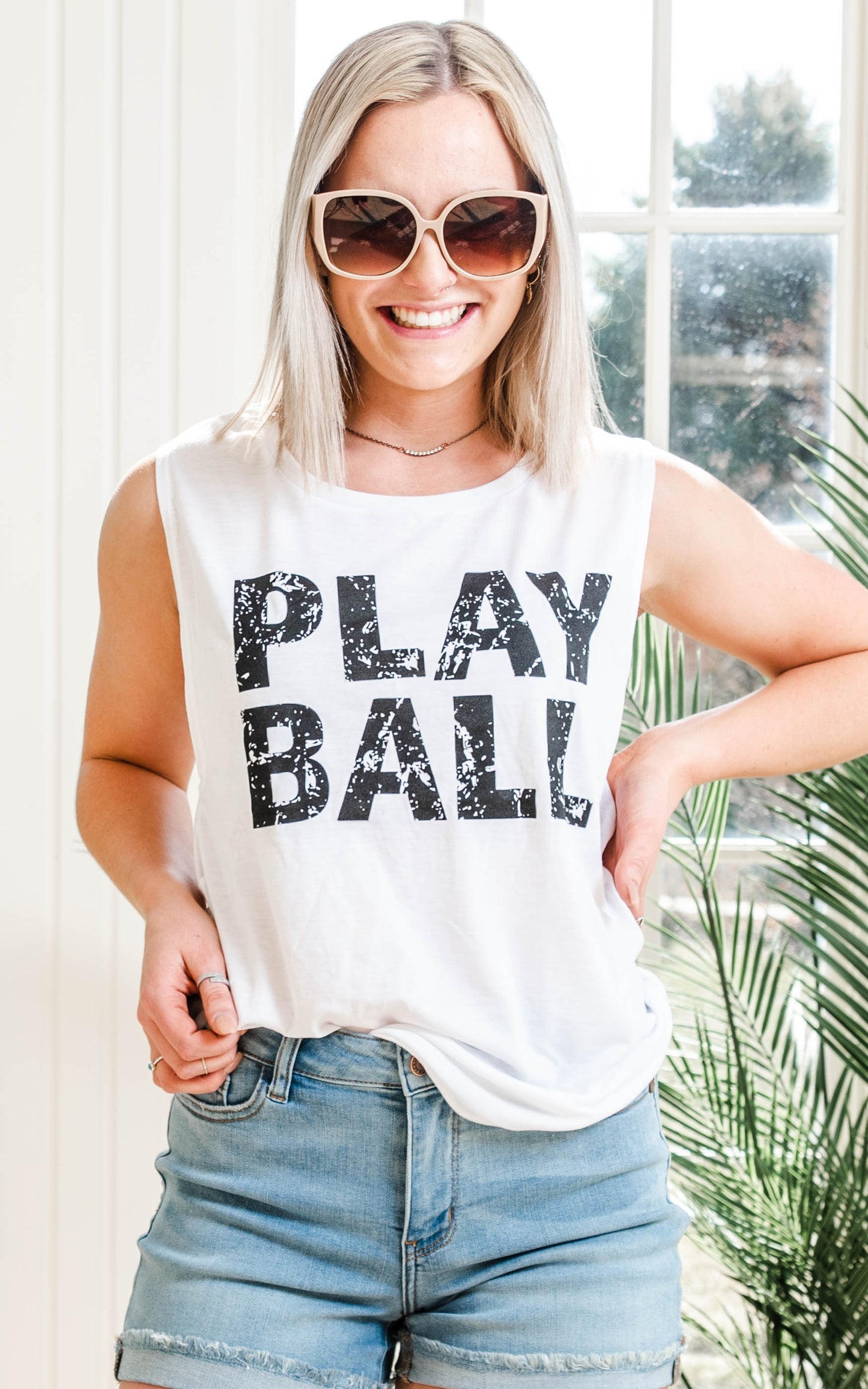 baseball muscle tank top 