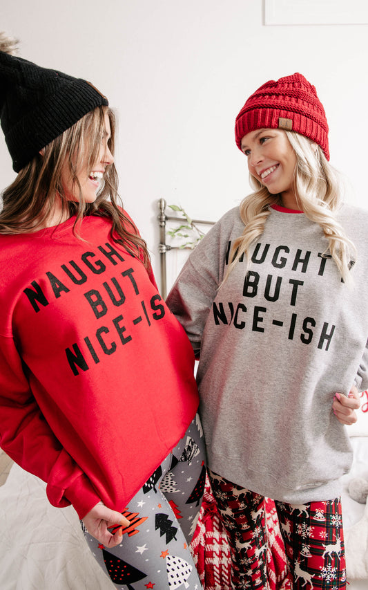 naughty but nice-ish sweatshirt 