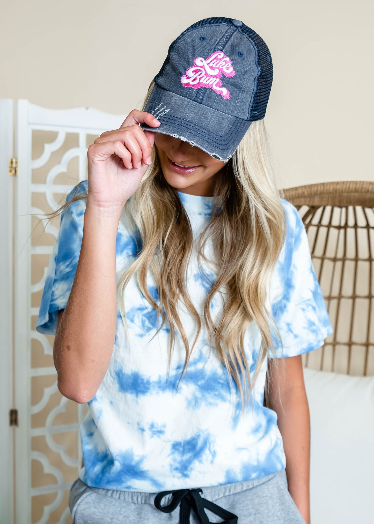  Lake Bum Patch Hat, ACCESSORIES, BAD HABIT APPAREL, BAD HABIT BOUTIQUE 