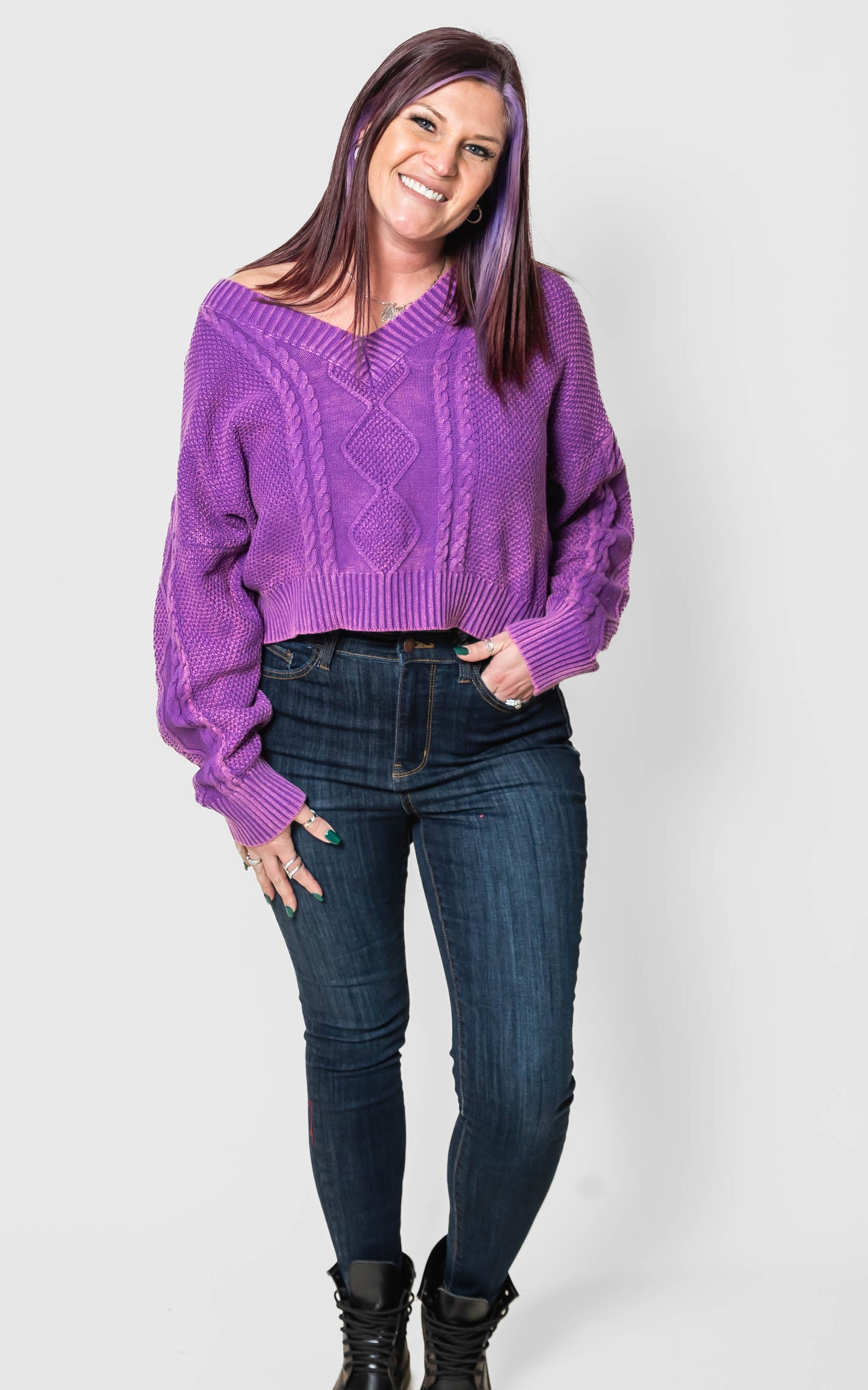 Royal Purple sweater 