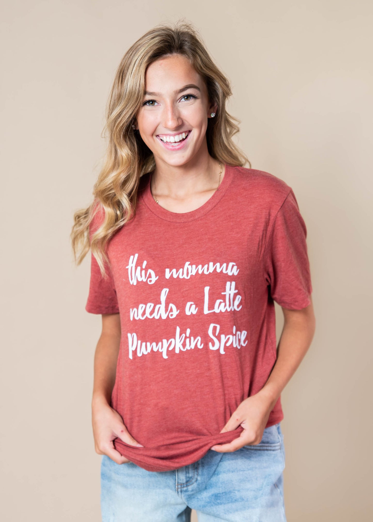 Mama Needs A Latte Pumpkin Spice -copper - BAD HABIT BOUTIQUE 