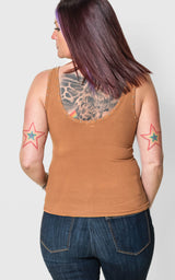 brown tank top 