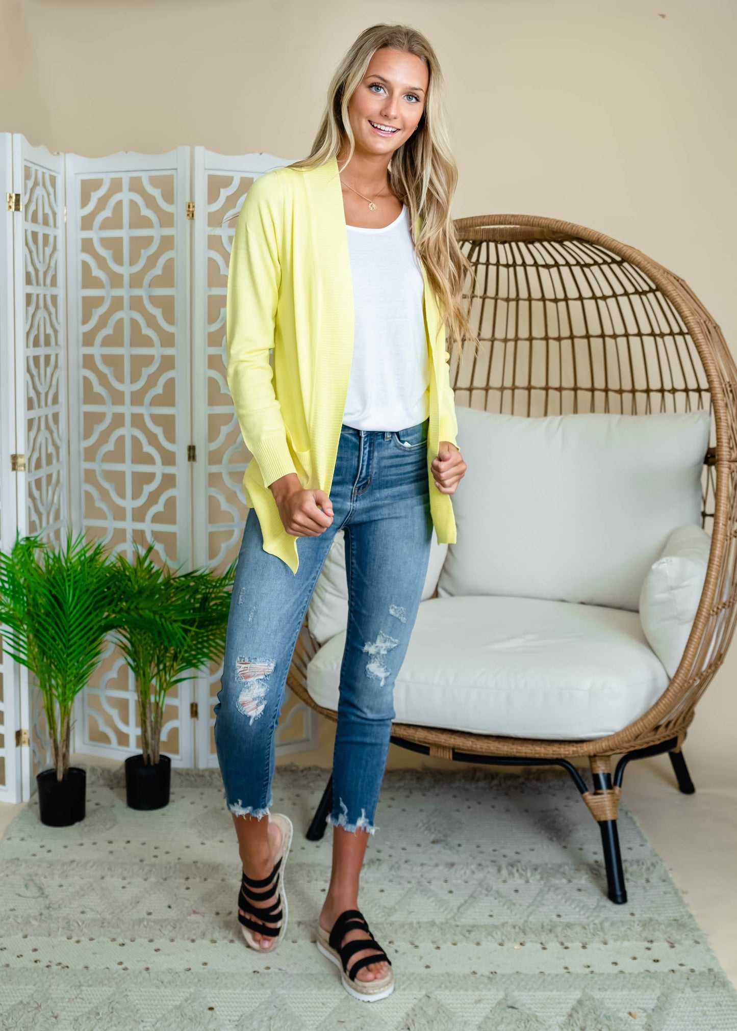  Boyfriend Cardigan Spring, CLOTHING, CIELO, BAD HABIT BOUTIQUE 