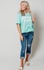 mint beach babe top 