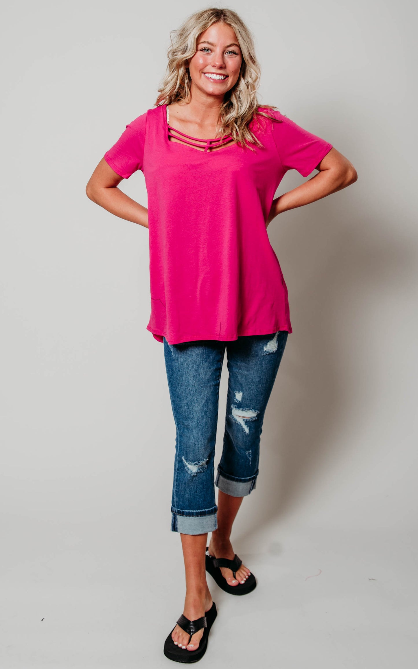 fuschia top 