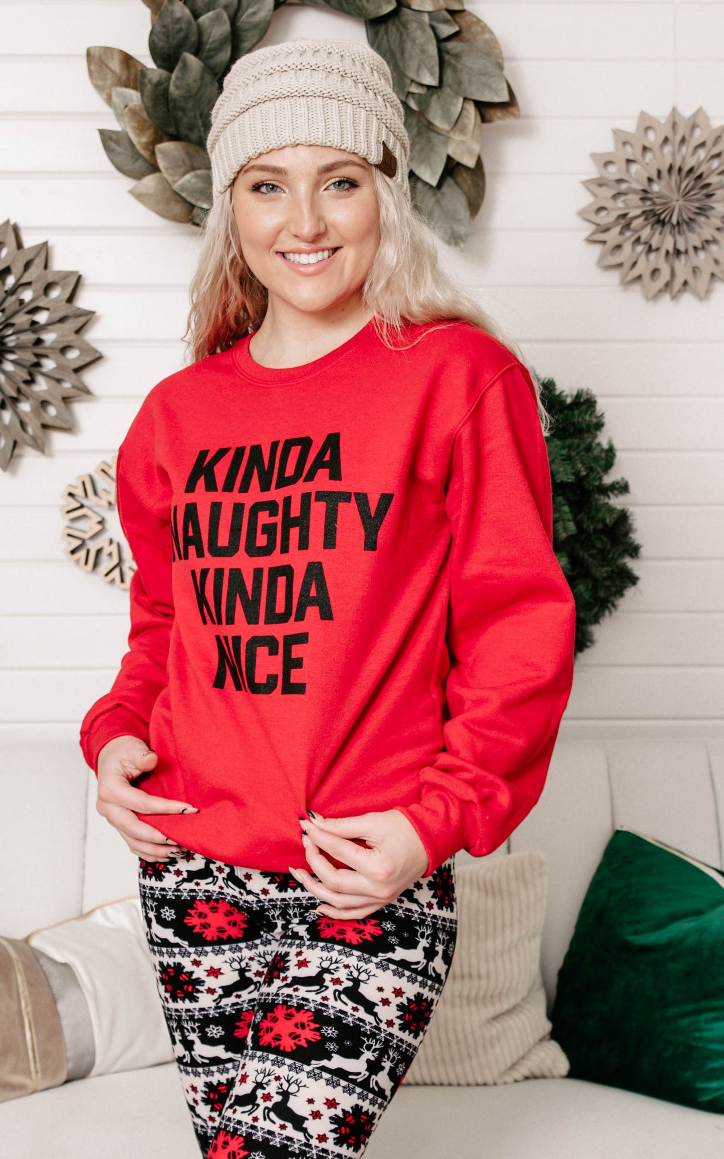 kinda naughty kinda nice sweatshirt 