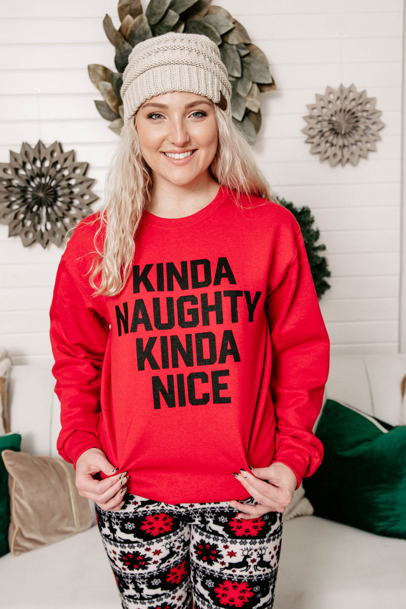 naughty nice sweatshirt 
