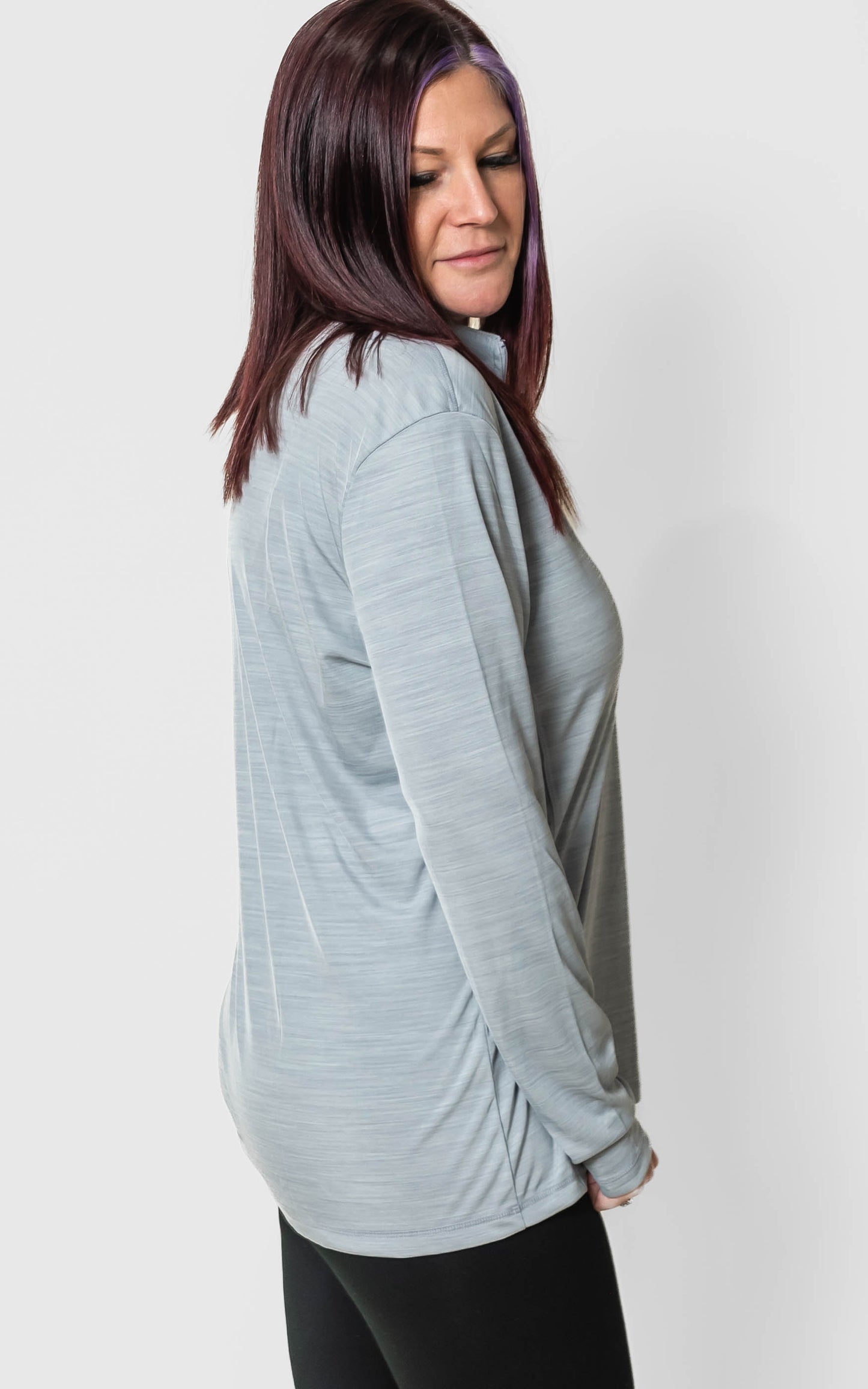 Adidas - Women's Lightweight Mélange Quarter-Zip Pullover