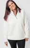 Epic Sherpa Quarter-Zip Pullover Cream