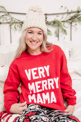 very merry mama graphic top 