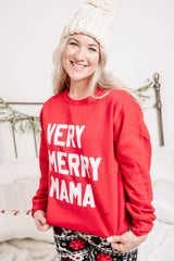 Holiday crewneck graphics for women 