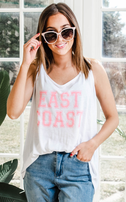 East Coast Slouchy Tank Top - BAD HABIT BOUTIQUE 