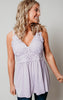 lavender lace babydoll tank 