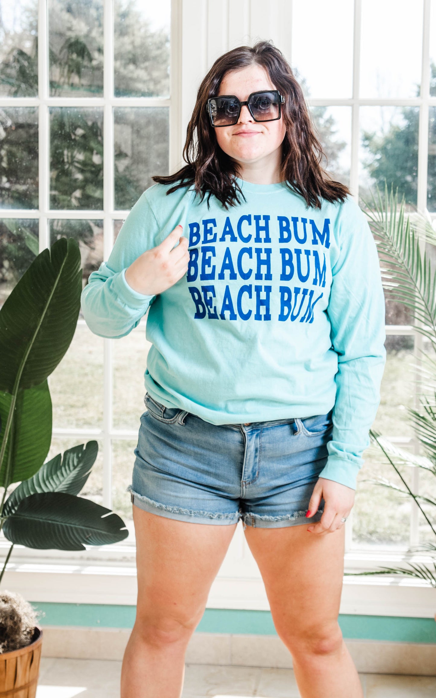 Triple Beach Bum Long Sleeve Top - BAD HABIT BOUTIQUE 