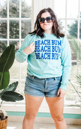 Triple Beach Bum Long Sleeve Top - BAD HABIT BOUTIQUE 