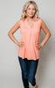 coral tank blouse