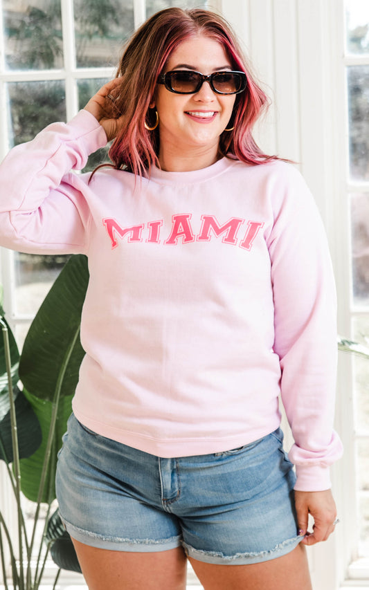 MIAMI pink sweatshirt 