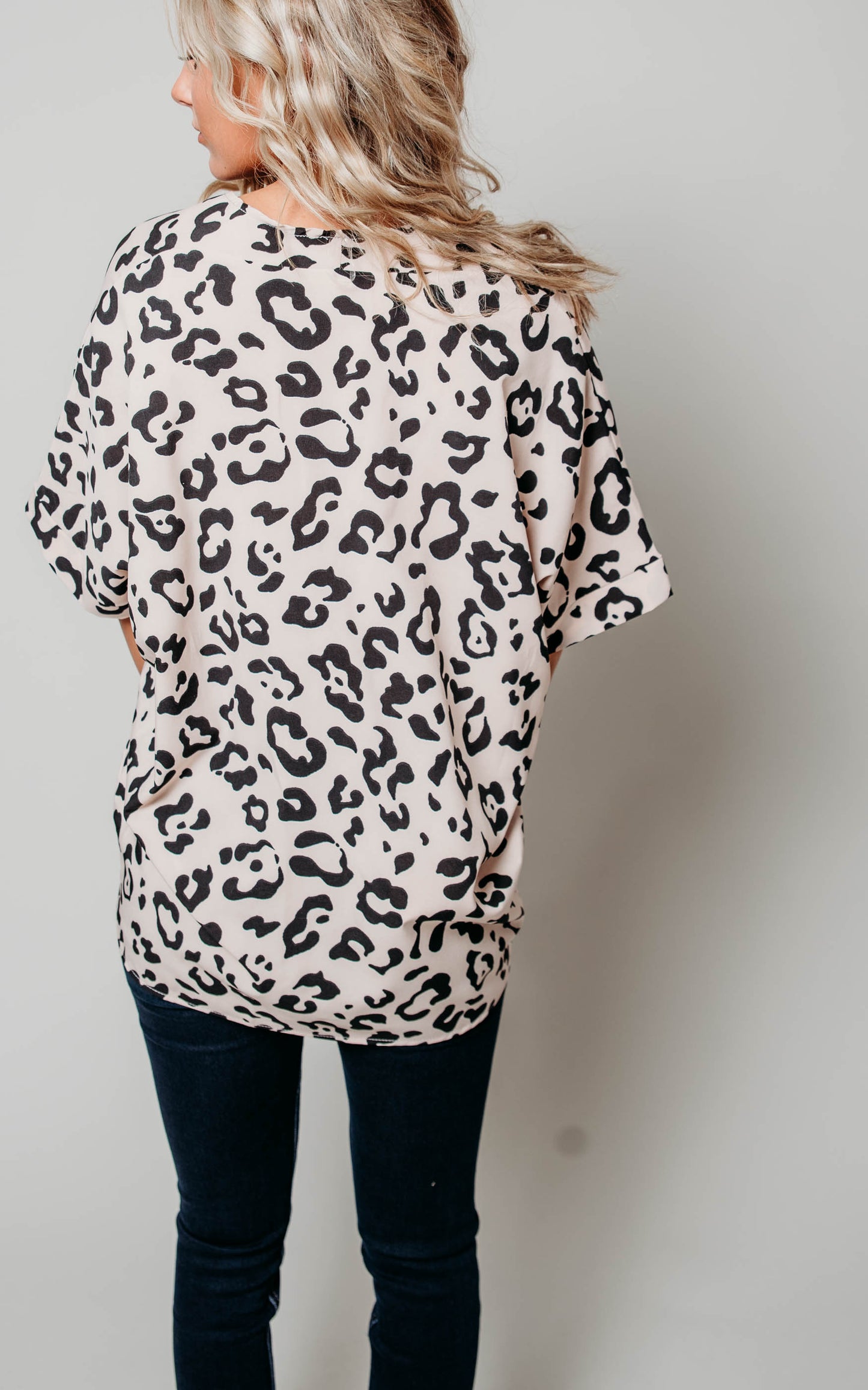 animal print blouse 