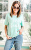 Just Beachy T-shirt - Mint - BAD HABIT BOUTIQUE 