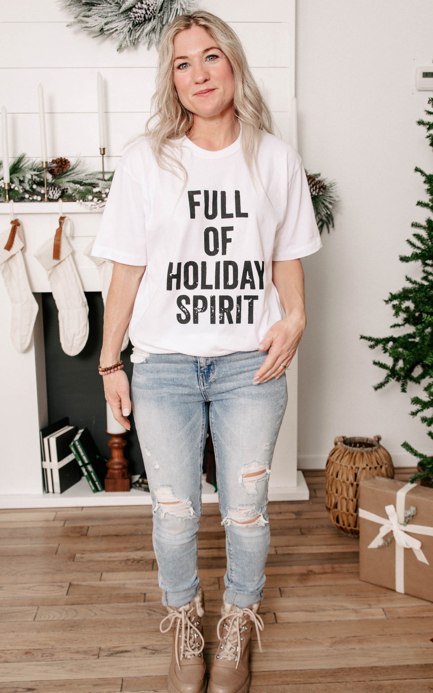 Full of Holiday Spirit T-shirt* - Final Sale