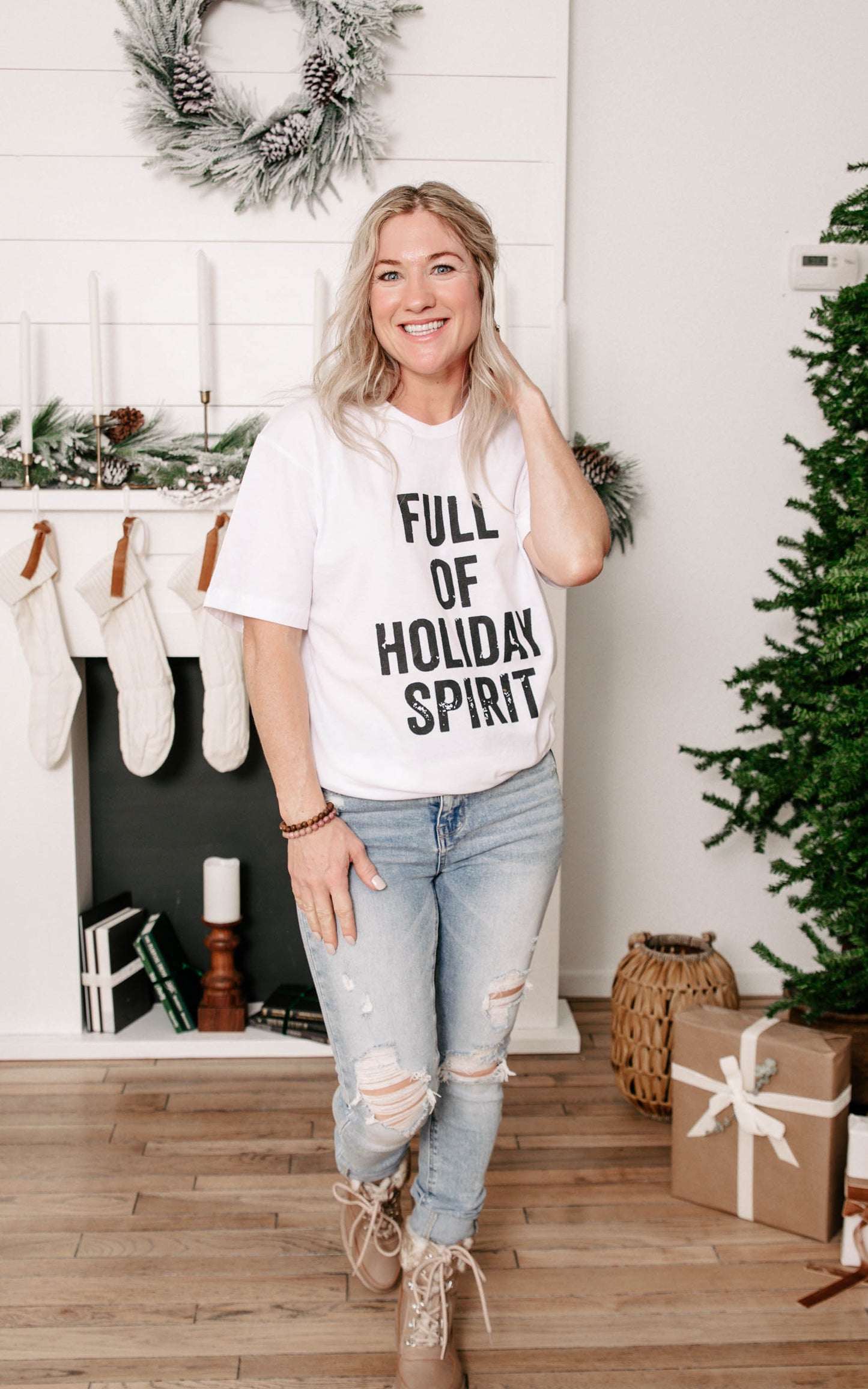 Full of Holiday Spirit T-shirt* - Final Sale