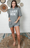 lake bum short sleeve hoodie