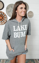 lake bum graphic hoodie