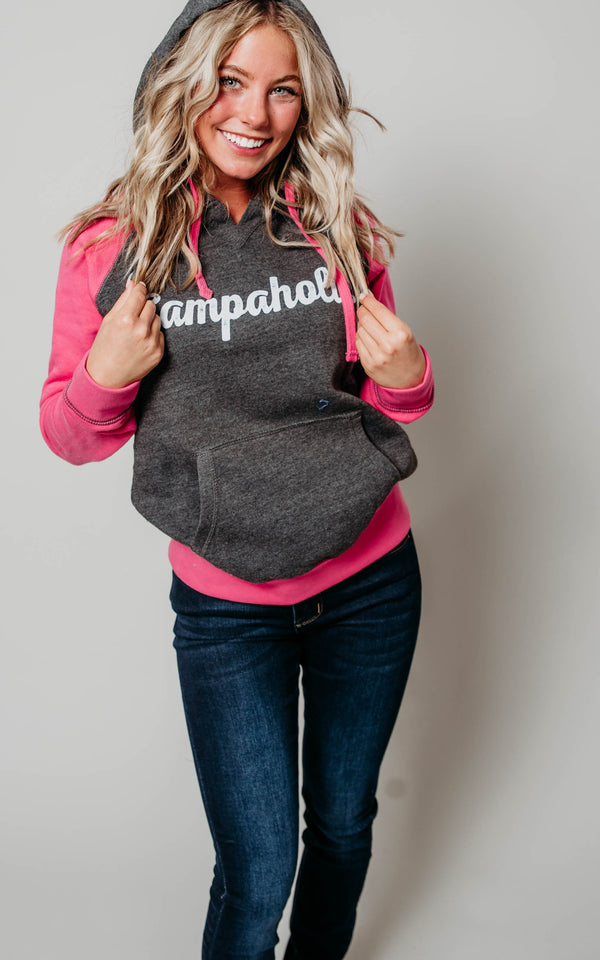 two toned campaholic hoodie 