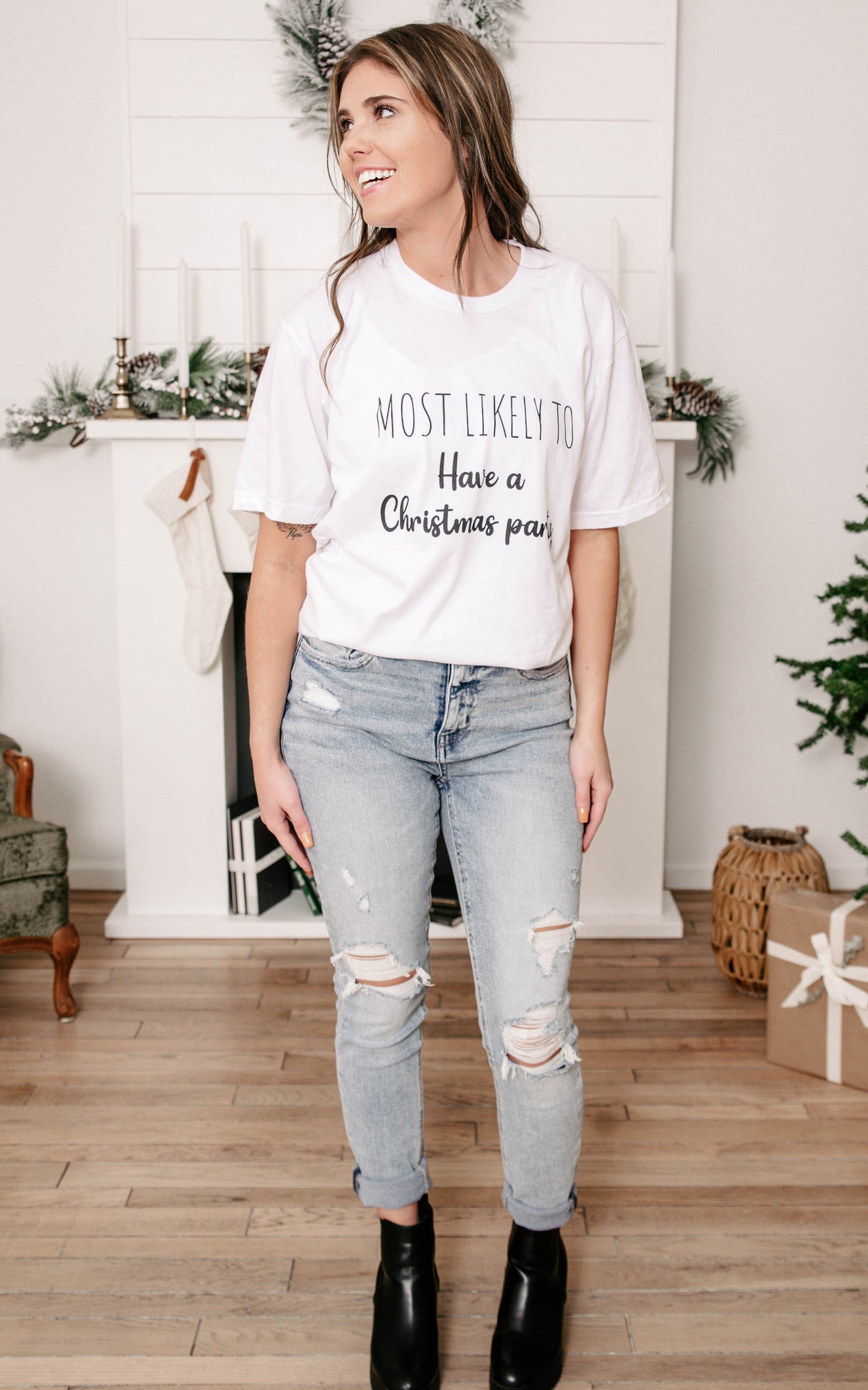 Most Likely to Have a Christmas Party T-shirt** - Final Sale