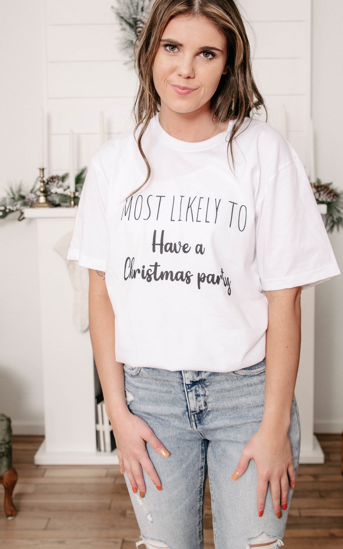 Most Likely to Have a Christmas Party T-shirt** - Final Sale