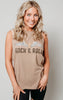 taupe rock n roll tank tops