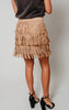 fringe mini skirt