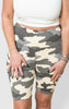 Butter Soft Grey Camo Biker Shorts