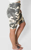 Butter Soft Grey Camo Biker Shorts