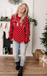 Christmas Tree Sweater Tunic - Final Sale