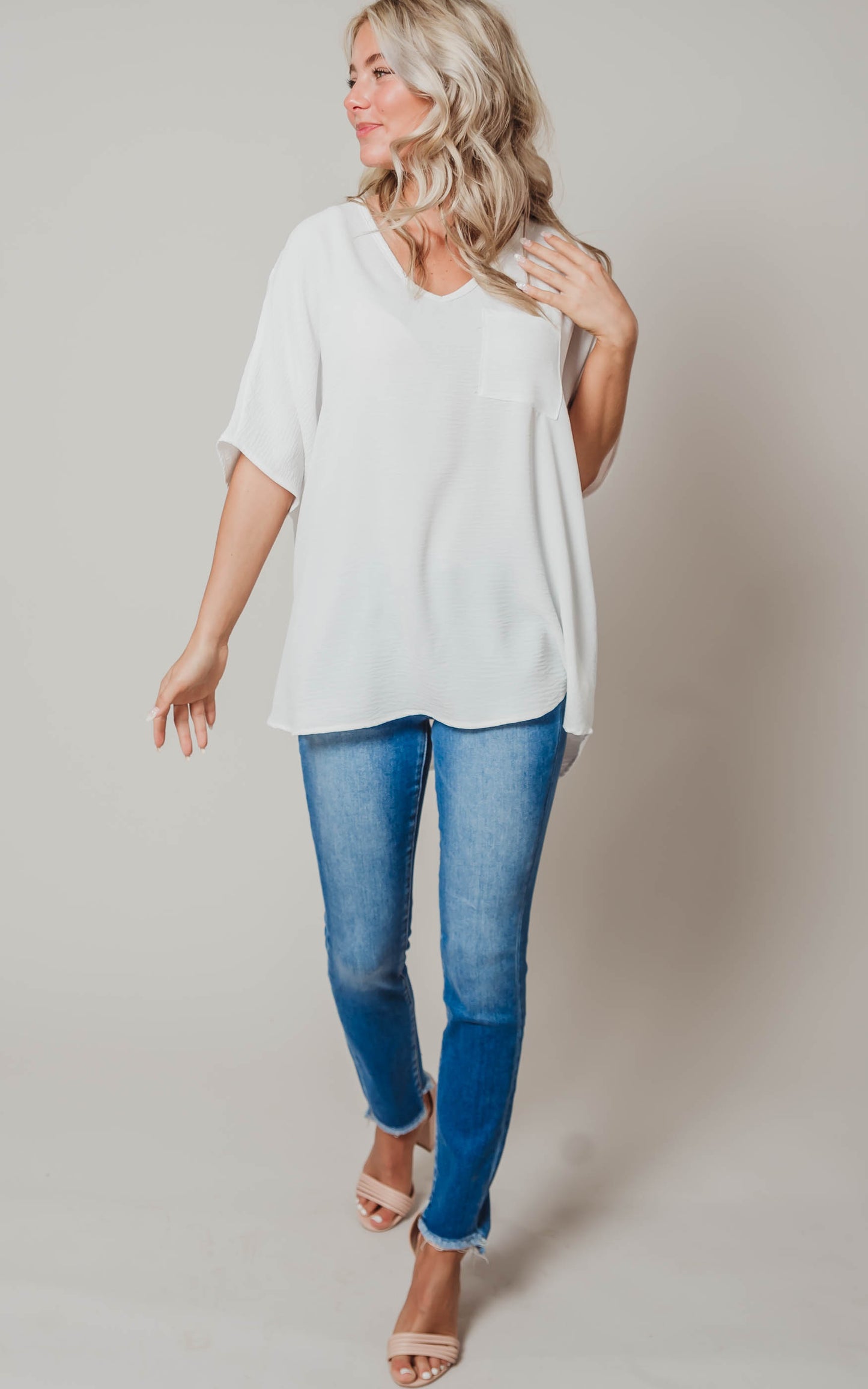 oversized white blouse 