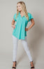 heimish teal blouse 