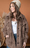 Oversized Teddy Button Up Jacket | LOVETREE