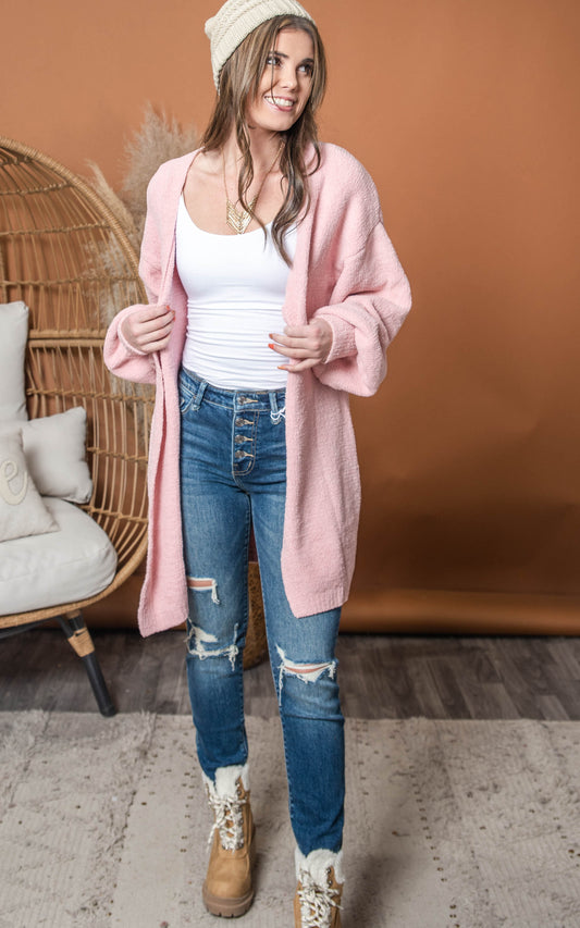 Snow Bunny Pink Cardigan