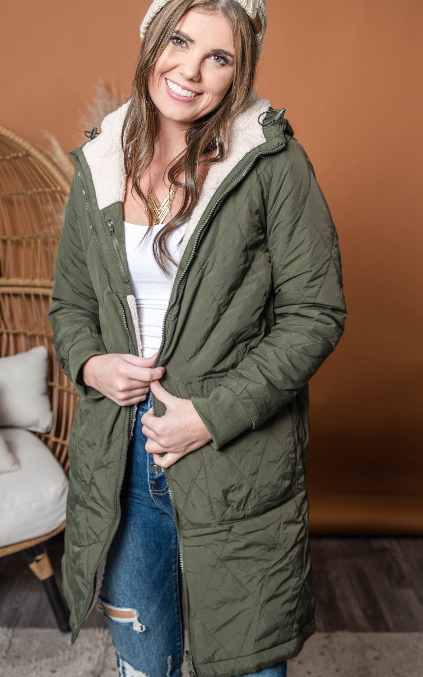 long puffer jacket outerwear