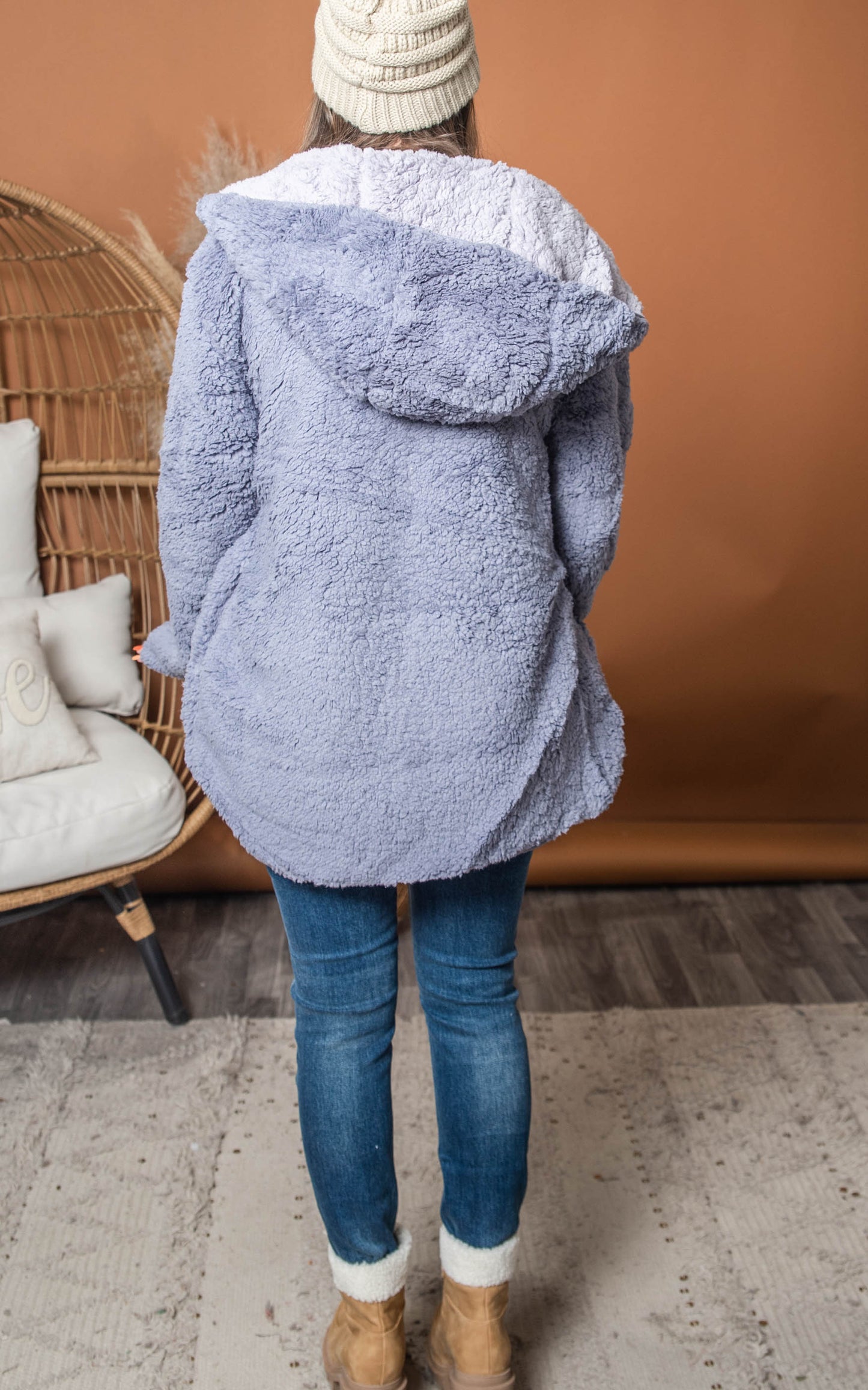 Teddy Bear Hooded Jacket - Final Sale