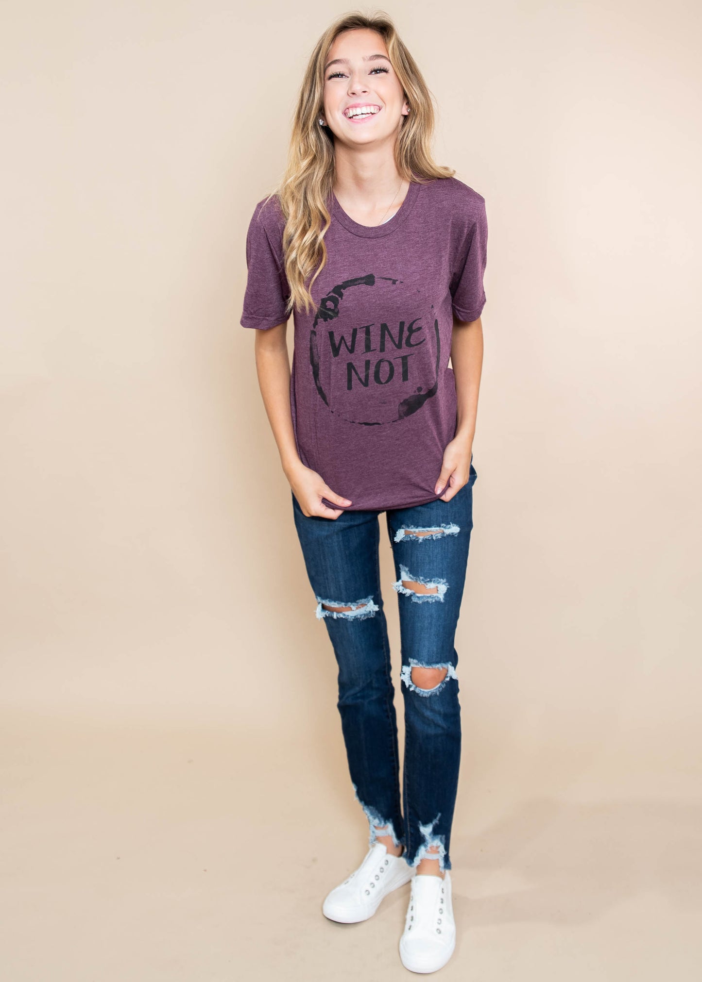 Wine Not? Tee - BAD HABIT BOUTIQUE 