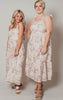 Pink Floral Tiered Dress- Final Sale*